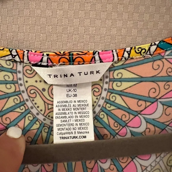 Trina Turk Tunic Coverup & Bikini Bottom Set Swim Beach - Picture 5 of 16